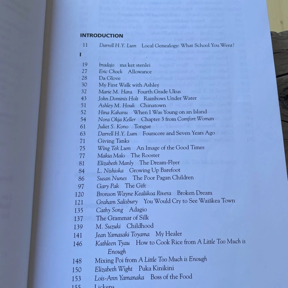 Growing Up Local an anthology of poetry and prose from Hawaii Softcover Book